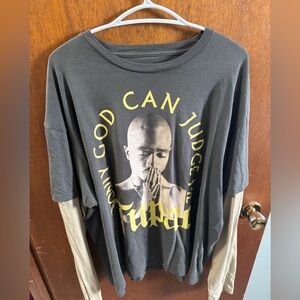 Tupac long sleeve tee